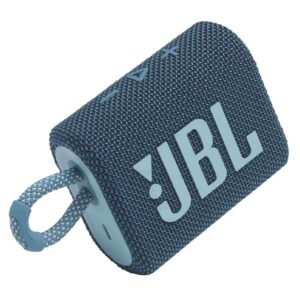 Blue JBL GO3 Bluetooth speaker